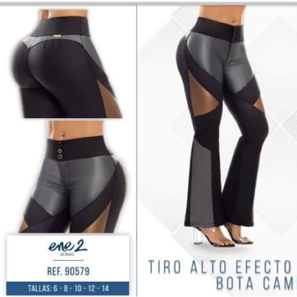 🇨🇴 ENE2 JEANS COLOMBIANOS, Butt Lifter Bell Boot Skin Effect Push Up Jean